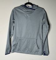 516- COLUMBIA Grey Blue Hoodie with Thumb Holes