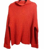 Abound Red Cowl Neck Sweater