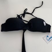 California waves black swim top