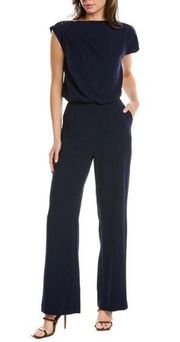 NWT Trina Turk Elliana Jumpsuit Size 12 Navy Blue Indigo