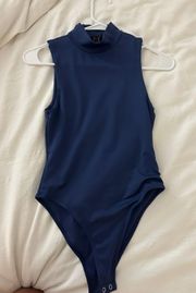 Navy Blue Turtleneck Bodysuit