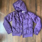 Juicy couture purple puffer jacket