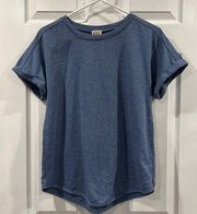 Como Vintage Cozy Blue Cuffed Tee