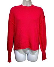 Abound Womens Size S Knit Pink Long Sleeve Crew Neck Sweater