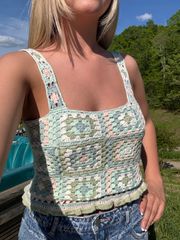 Outfitters Crochet Crop Top