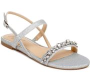 JEWEL BADGLEY MISCHKA Crystal Flat Sandal