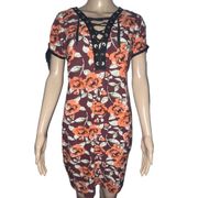 Emma Jordan floral lace up dress