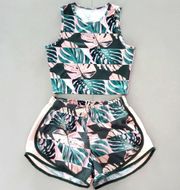 Tropical Sport Set- Top & Shorts