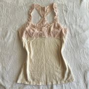 Cute Y2K Pink Lace Tank Top