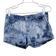 Citizens of Humanity Bleach Tie Dye Acid Wash Cuffed Hem Shorts Size 28