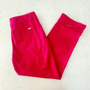 Dayboat Cropped Coral Raspberry Barbie Pink Pants Size 0