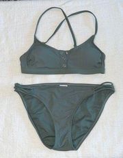Xhilaration  green bikini - medium top / large bottom