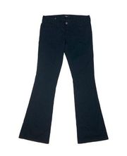 New Express Boot Cut Jeans Womens Size 4 Black Casual Cotton Easy Care Pant