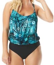 Coco Reef Amaris Blouson one piece swimsuit Sz 8