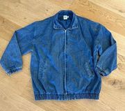 Princess Polly Millie-Mae Zip Front Denim Jacket in Blue