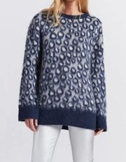 CURRENT ELLIOTT THE CALI SWEATER leopard print