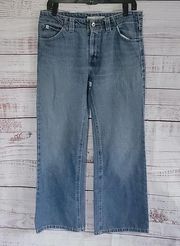 Medium Wash Y2K Hipster Mid-Rise Flare Flare Women's Jeans Size 6