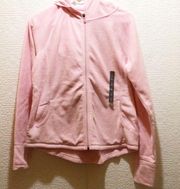 Tek Gear Pink Fleece Hooded Jacket Medium Petite