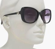 Swarovski Black Butterfly Sunglasses w/Smoke Lenses and Crystal Accents. NWT!