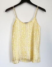 VICI Spaghetti Straps Metallic Yellow Cami Blouse