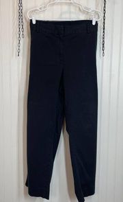 Kate Hill Women’s Solid Black Cotton Blend Straight Leg Pants Plus Size 18W