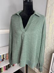 Aerie NWT  Oversized Pullover V-Neck Sweatshirt