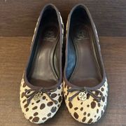 Tory Burch Leopard Print Wedges Size 8 M