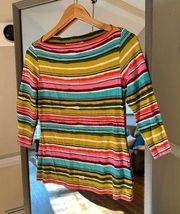 Trina Turk Striped Top Size Petite Small