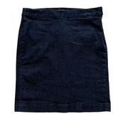 Tommy Hilfiger Dark Blue Denim Side Zipper Pencil Jean Skirt Size 4