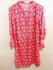 Crown and Ivy Elephant Tie Waist Casual Living Resort Coastal Dress