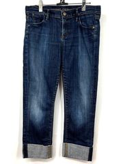 Citizens of Humanity Dani Cropped Straight Jeans Stretch Blue 28 Womens
