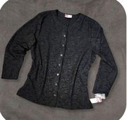 Black Sparkle Textured Cardigan, Women's XL [NWT!]