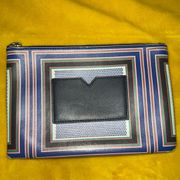 J. Crew Striped Multicolored Clutch