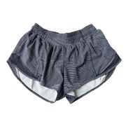 Lululemon Hotty Hot Short II 2.5" Etch Hail Midnight Navy Swift Shine Size 4