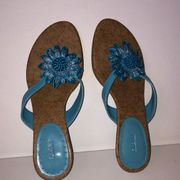 Fioni Blue Sandal Size 6