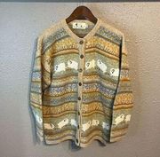 Vintage The Clever Shepherd Wool Cardigan Size Small