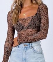 Sheer Cheetah Bodysuit