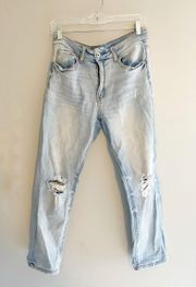 Distressed Light Wash Jeans