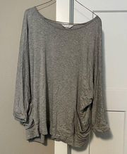 Long Sleeve Gray Top