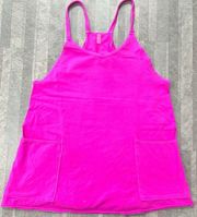 Hot Shot Mini Dress HOT PINK XS