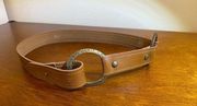NWOT express leather belt size small made in Italy #0685