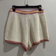 Offline By  Crochet Short Size Large Toasted Coconut High Waisted Cover Up