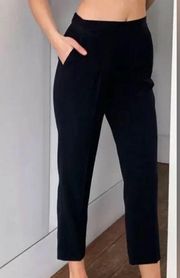 Aritzia Babaton Womens 0 Cohen Pant Crop Mid Rise Pleated Trouser Workwear031424