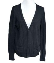 Delia’s Knit Cardigan Sweater Black Size XLarge