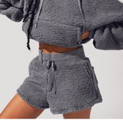 Pop flex Faux Sherpa Shorts