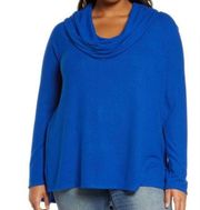 Gibson Convertible Neckline Cozy Fleece Tunic top