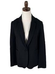 Betabrand‎ Blazer Jacket Women's Black Size Medium Ultra-Stretch Ponte Blazer