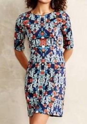 Anthropologie Ladakh floral pencil dress - size 2