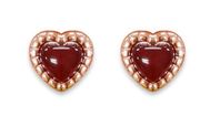 Small Tiny Love Heart Stud Earrings for Women