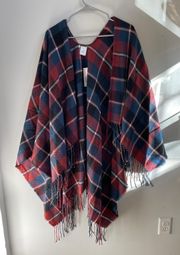 Plaid Poncho